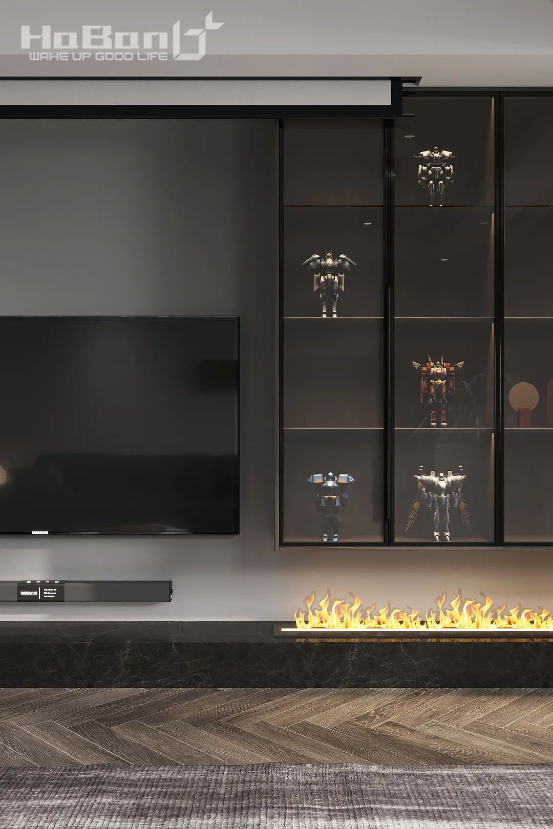 城南名著 127㎡现代黑白空间，藏家的精致生活-16