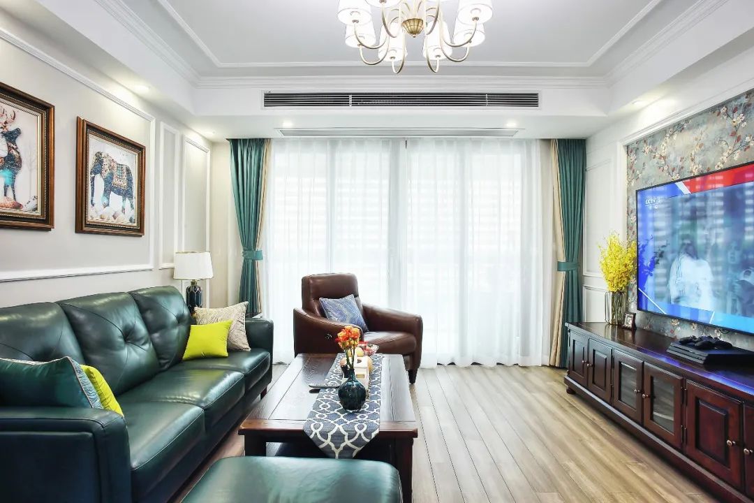 境远装饰 | 110㎡美式风空间,稳重典雅的舒适之家-32