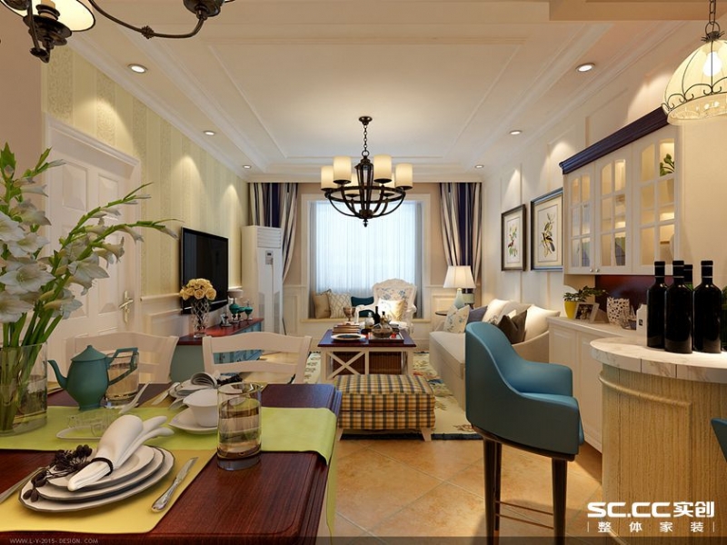 【上海实创装饰】浦东金桥90平简美风格婚房装修设计-2