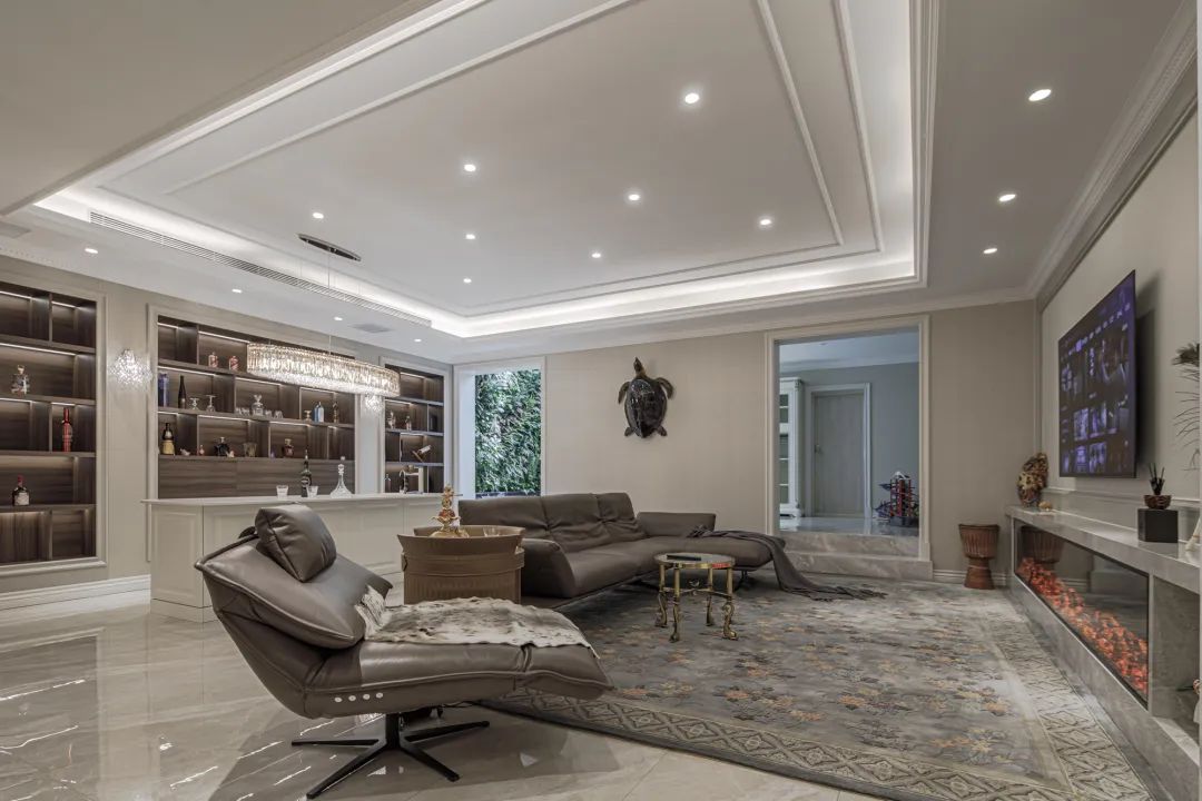 现代法式浪漫别墅设计丨尚层别墅装饰-40