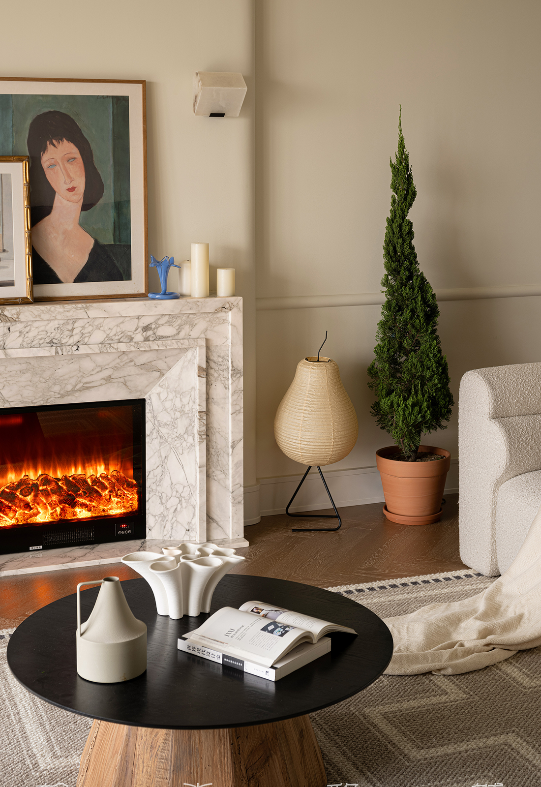 小户型养狗家庭自洽轻法空间设计-12