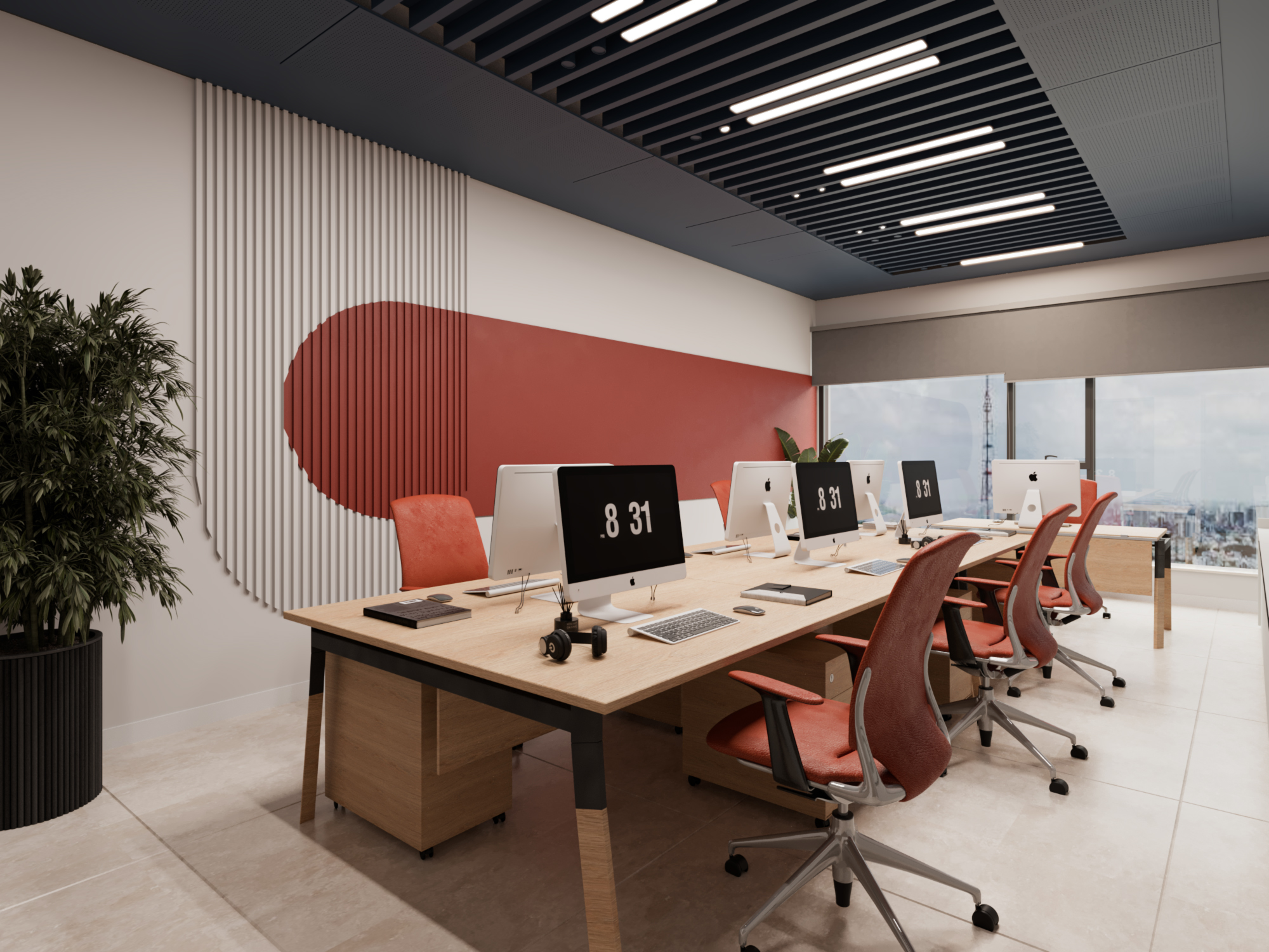 办公空间设计丨突尼斯丨Anamorph agency-13