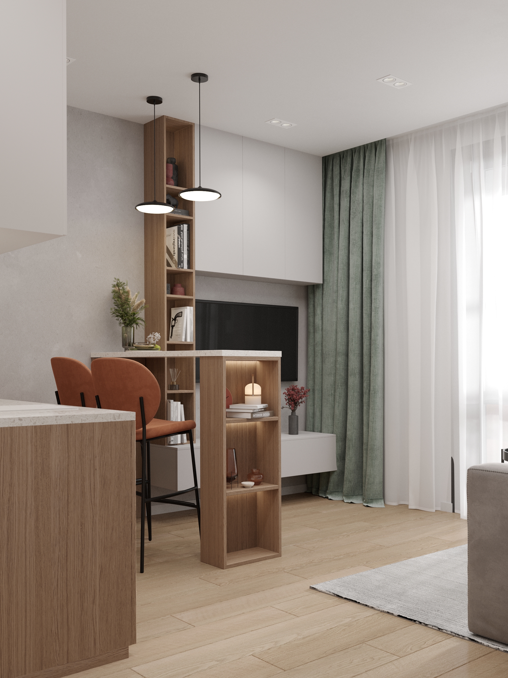 Дизайн студии под сдачу в аренду в СПБ-4