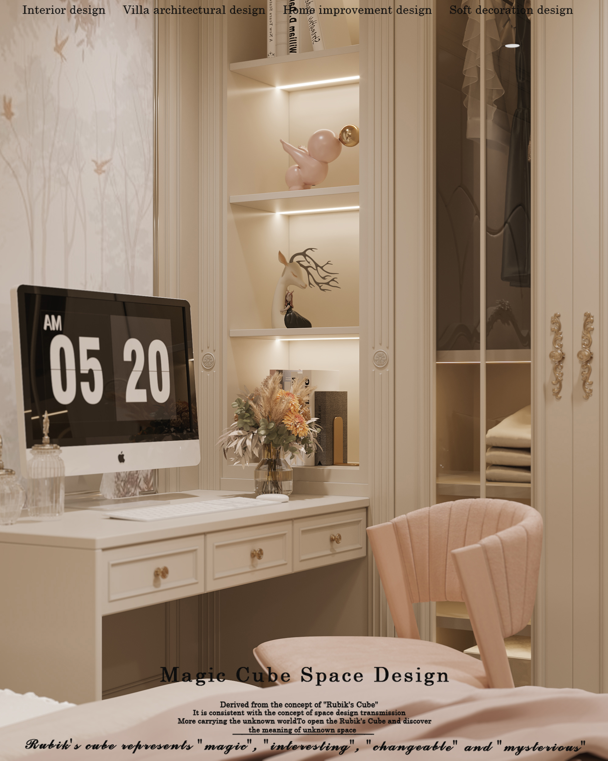 浙江•法式复古别墅设计丨中国浙江丨魔方空间设计-49