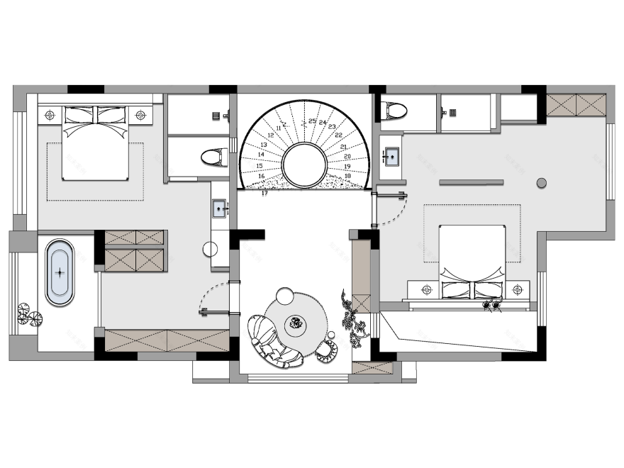 青城山畔复古美式宅居-65