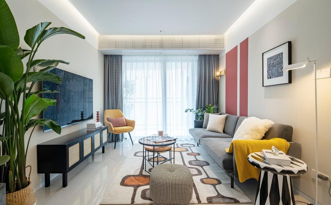 深漂女孩的梦幻家园 | 色彩缤纷的多功能空间设计-2