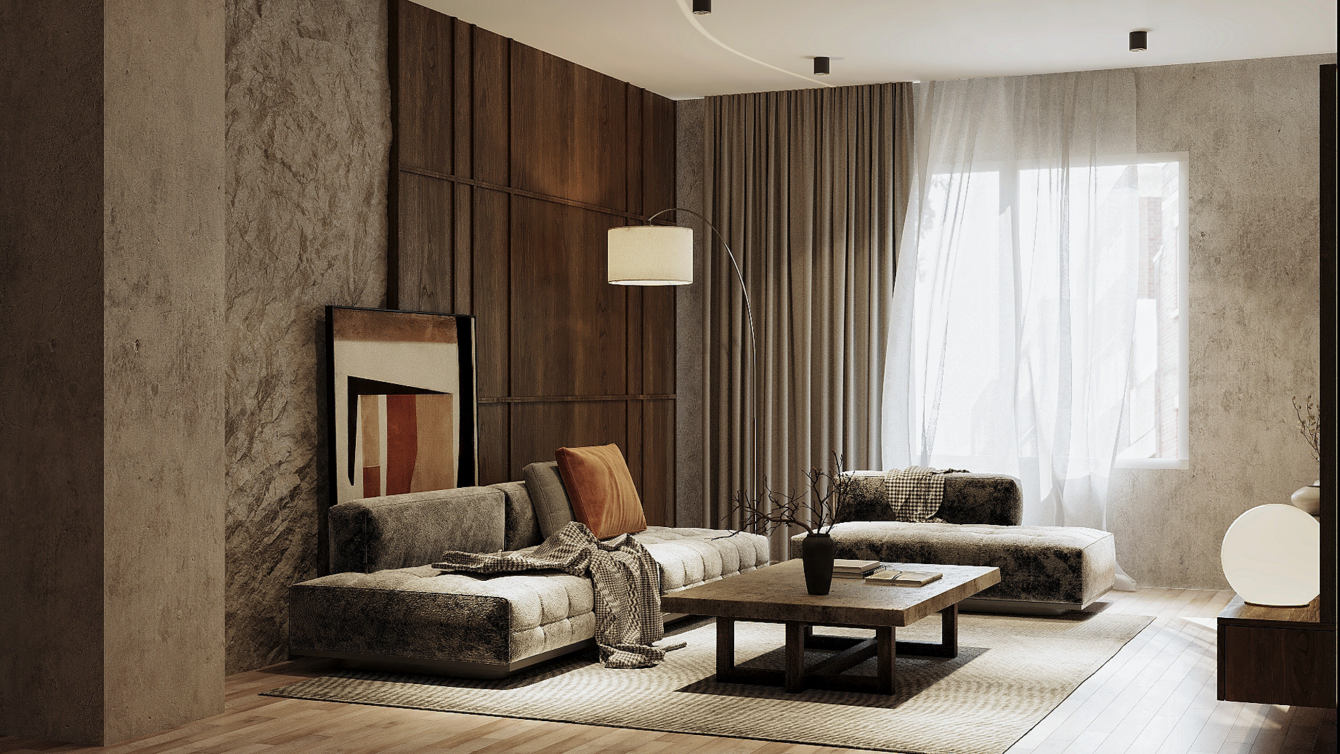 Modern Elegance in a Small Living Room-3