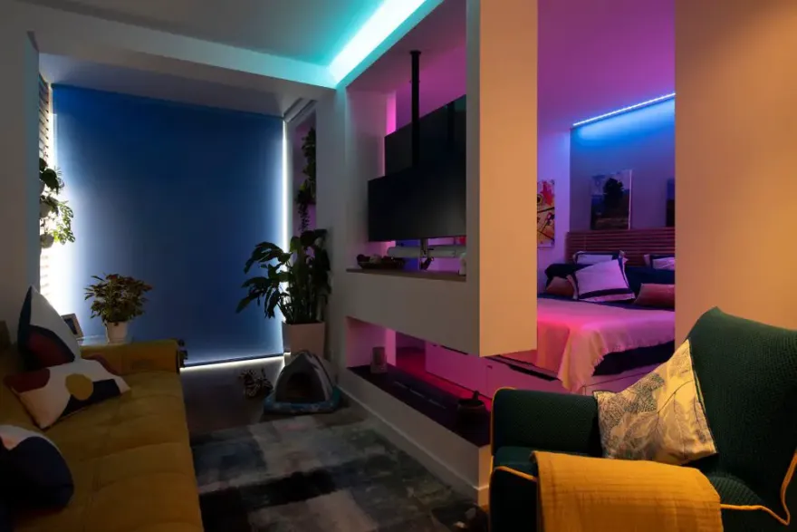 旋转电视打造活力空间 | 54m2 公寓的巧妙设计-25