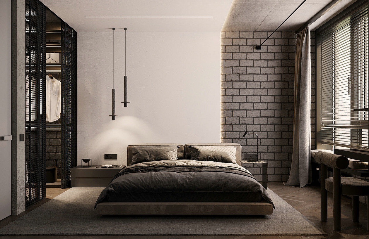 高级黑色系公寓设计-7