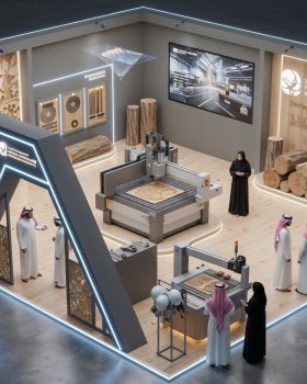 Saudi International Wood and Woodworking AI Concept