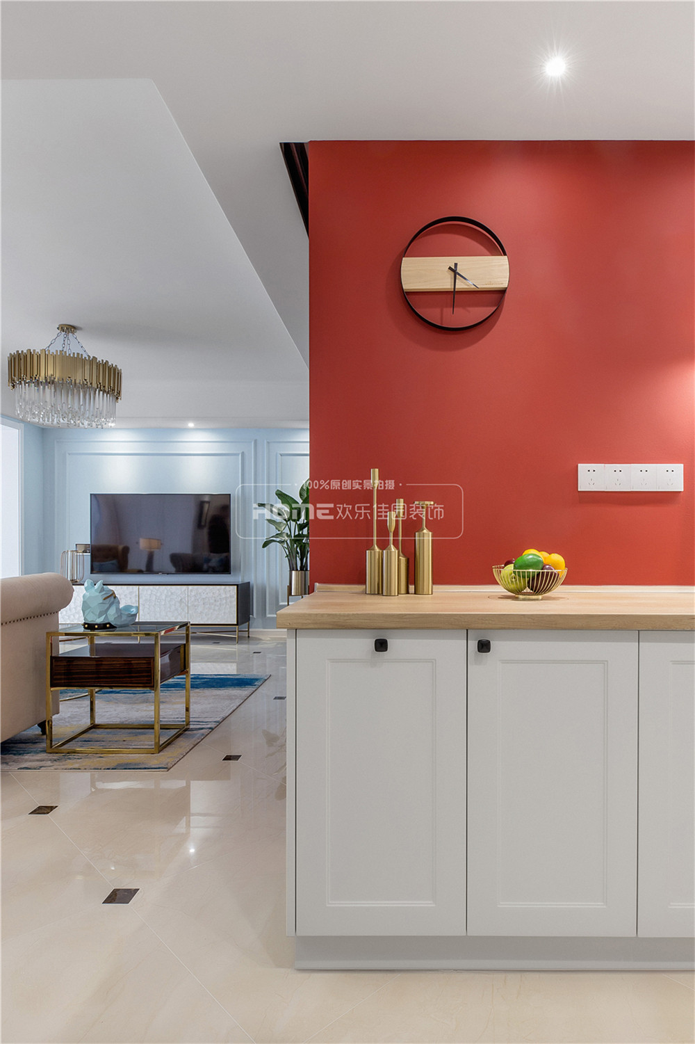 成都中德英伦世邦 140㎡美式轻奢风装修案例解析-53