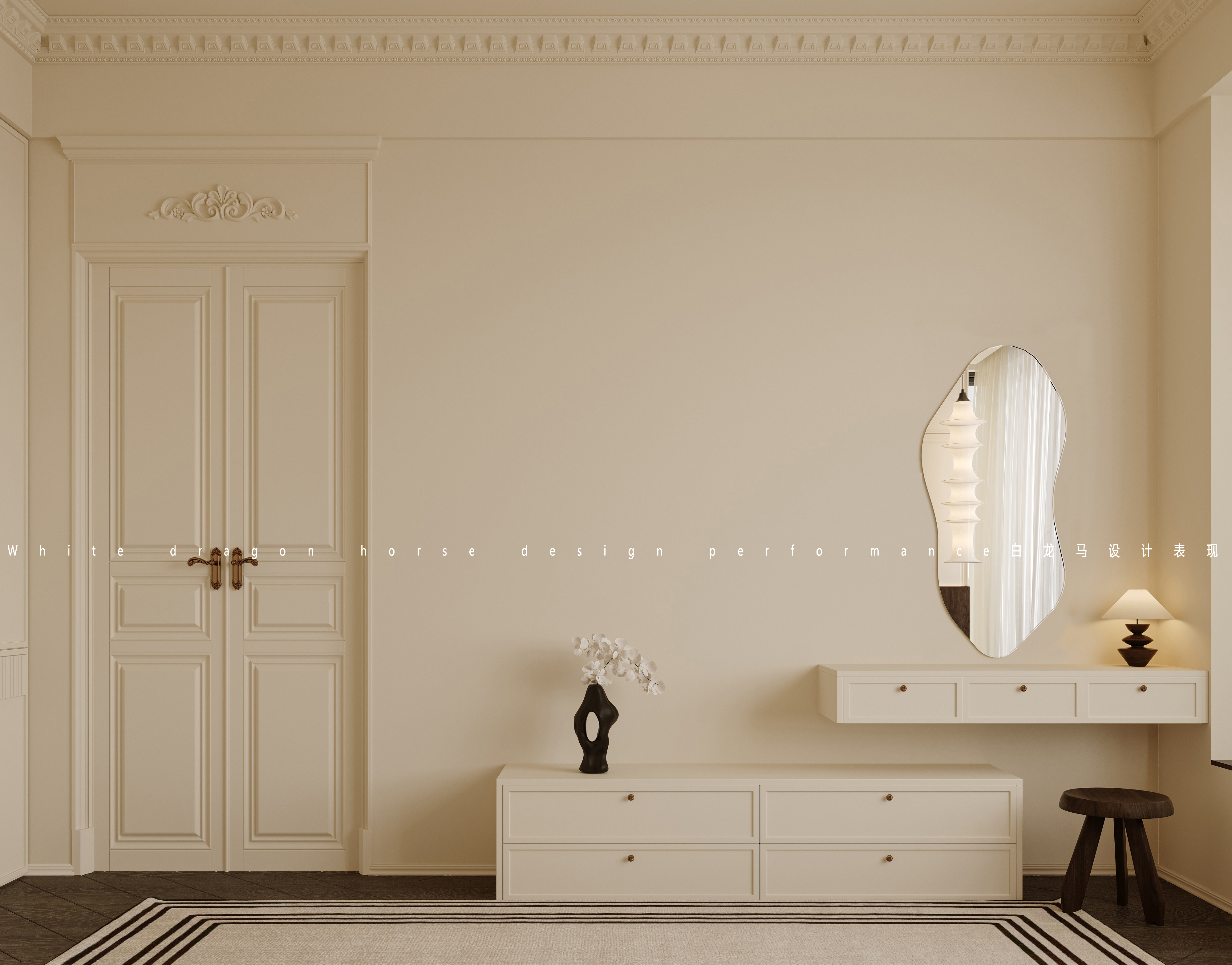 法式客餐厅整案-白龙马效果图设计-6