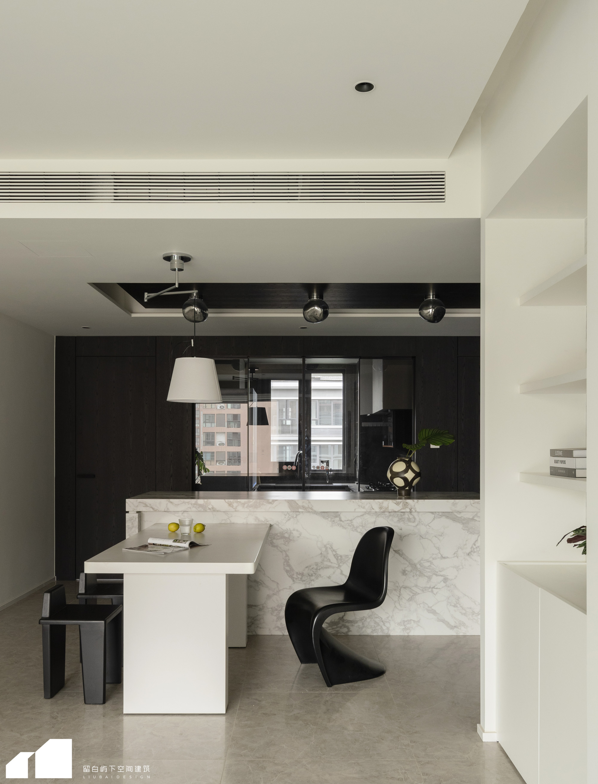 留白·私宅 ｜浔岚｜黑白灰的纯粹之美丨中国芜湖丨留白屿下空间建筑-25