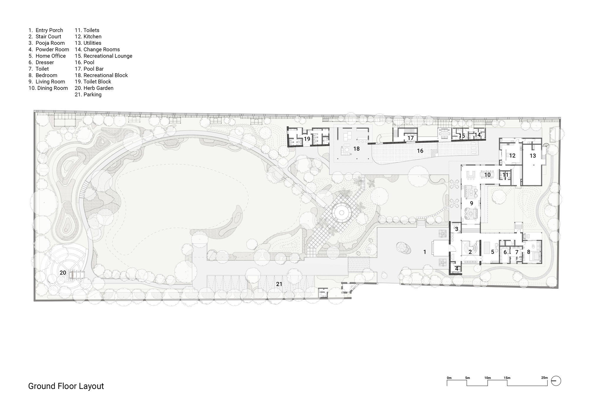 地球与玻璃屋丨印度新德里丨Studio Lotus-29