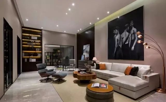 现代简约风打造 570 平米联排别墅生活空间-9