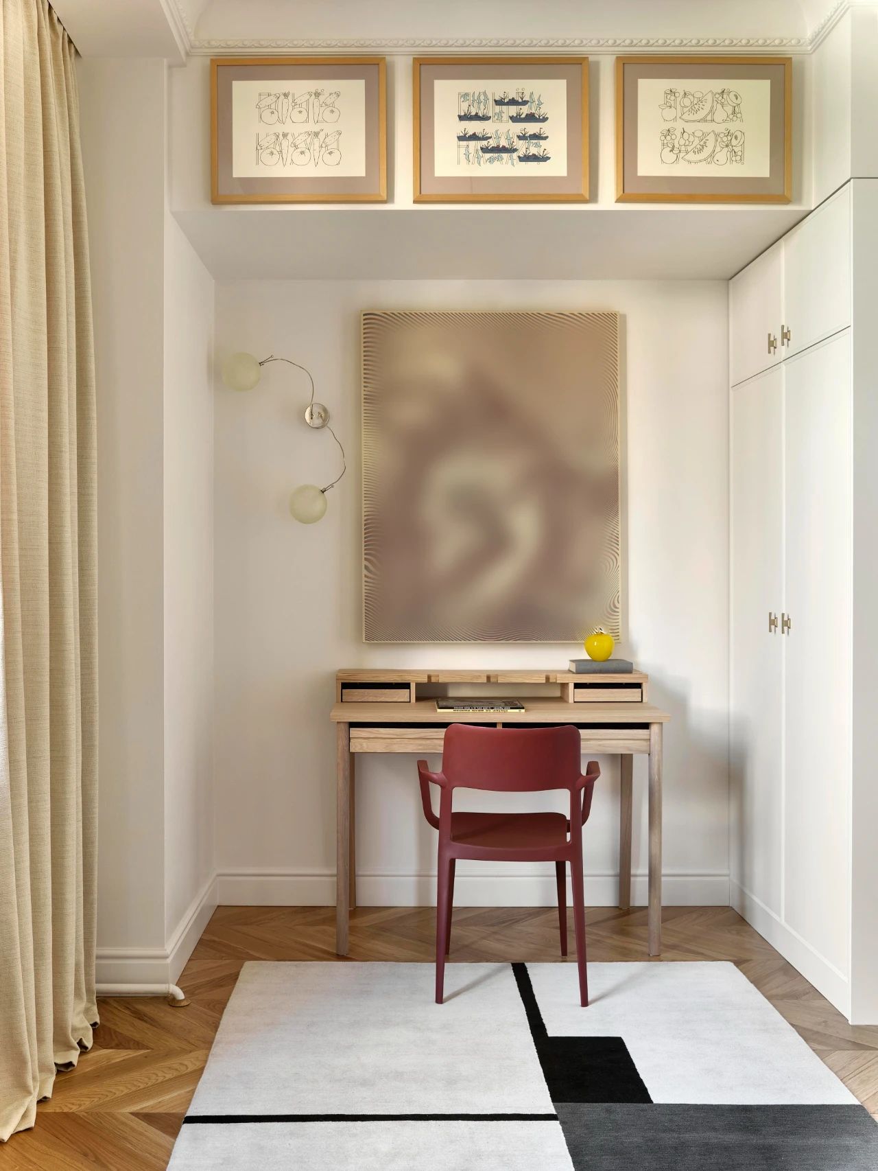 传统优雅的 60㎡空间设计-23