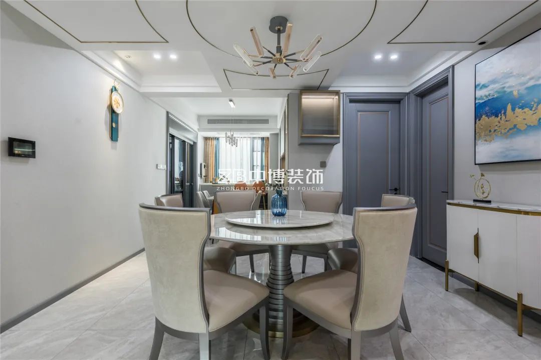 【中博案例】128方现代简约，合理利用色彩打造高级感-30