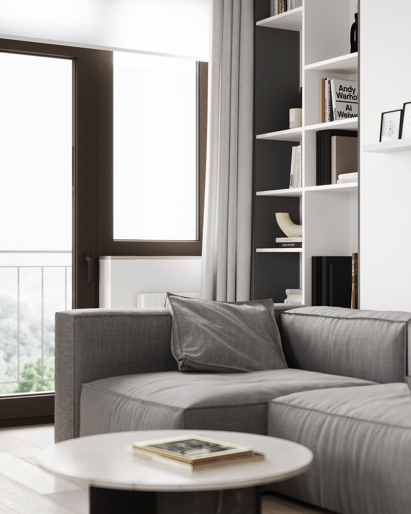 乌克兰85㎡简约风公寓设计-11