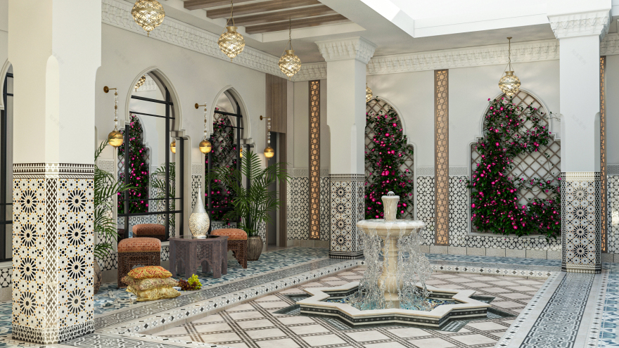 摩洛哥庭院丨Martina Awad-5