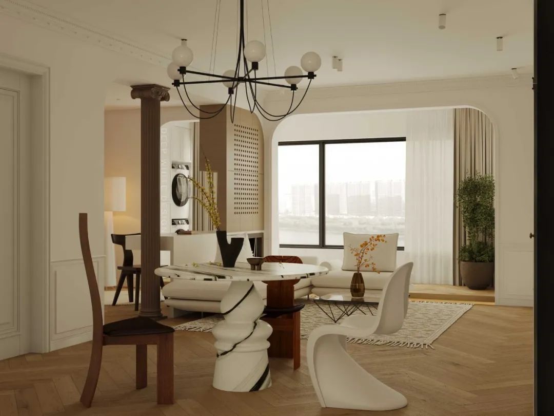 奶油苏打 · 法式中古风格浪漫家居设计丨中国天津丨DEEP WHITE 事务所-7