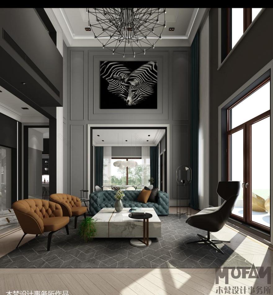 新现代美式风格家居设计,打造温馨、时尚、自然的生活空间-2