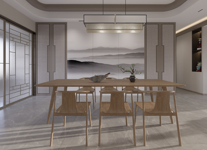 现代新中式禅意空间的极简美学-14