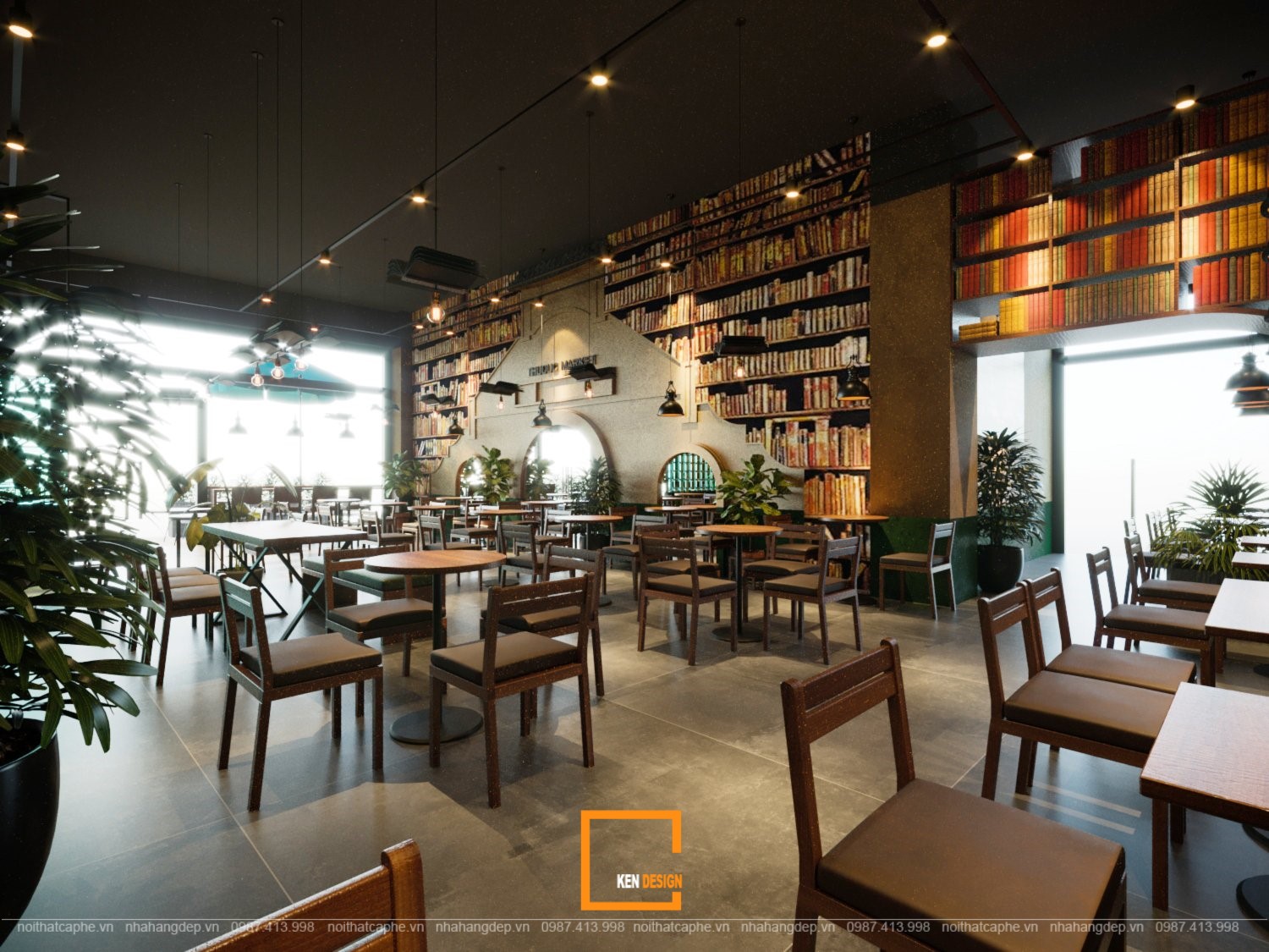 Buôn Cà Phê Thủ Đức咖啡馆设计丨越南胡志明市丨Kendesign团队-14