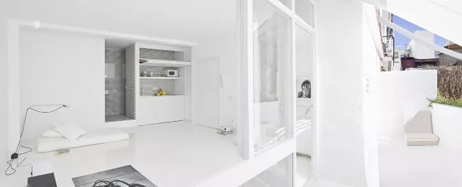 36㎡的纯白色极简小宅设计-25