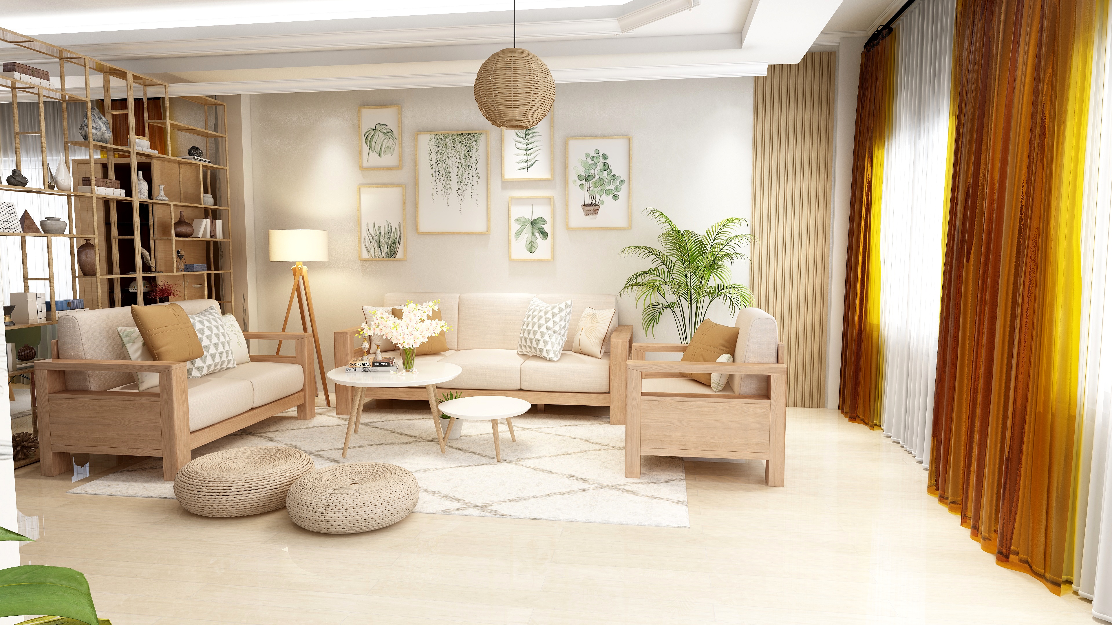 斯堪的纳维亚风格家居室内设计项目-3