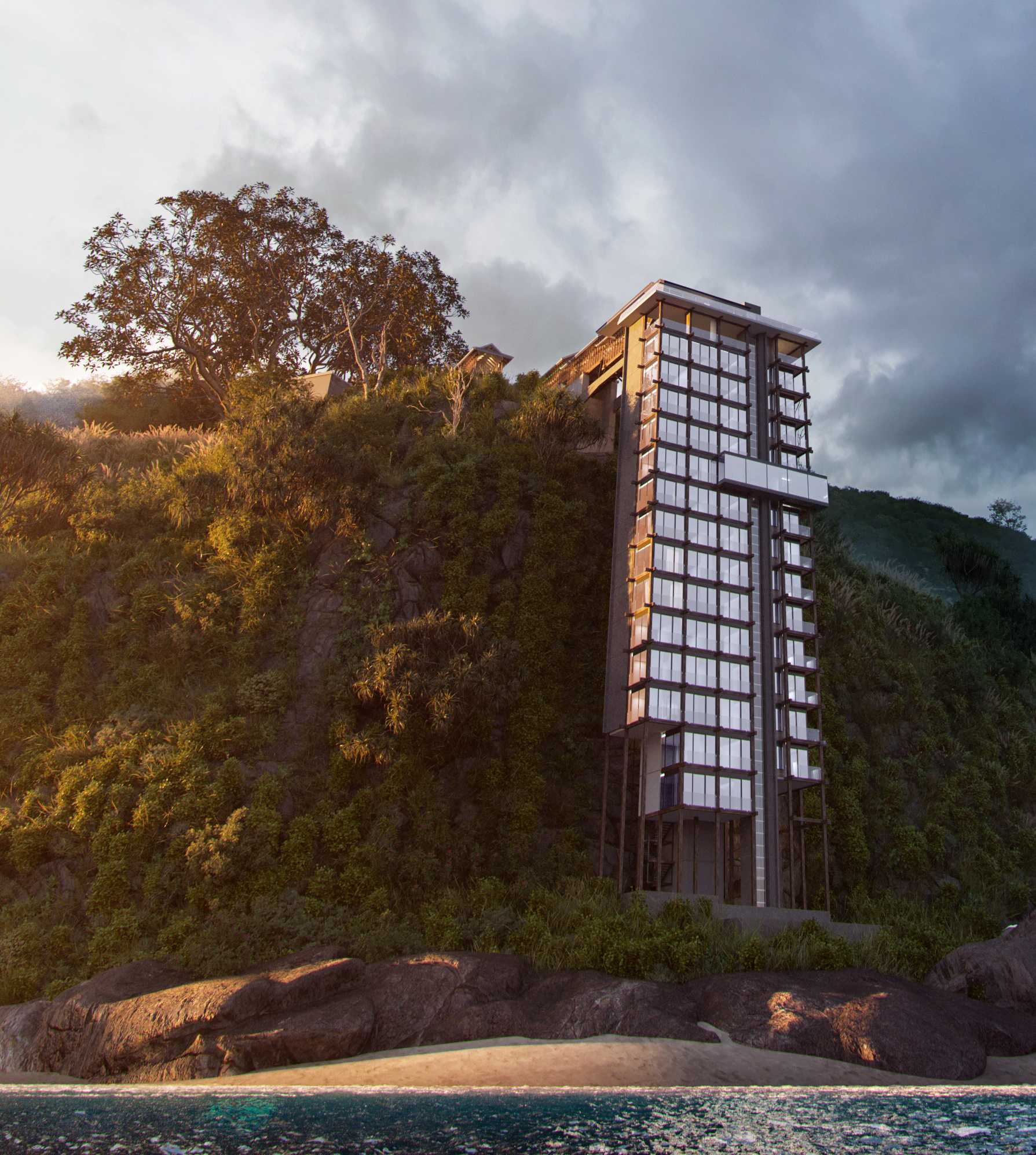 Building on cliff-11