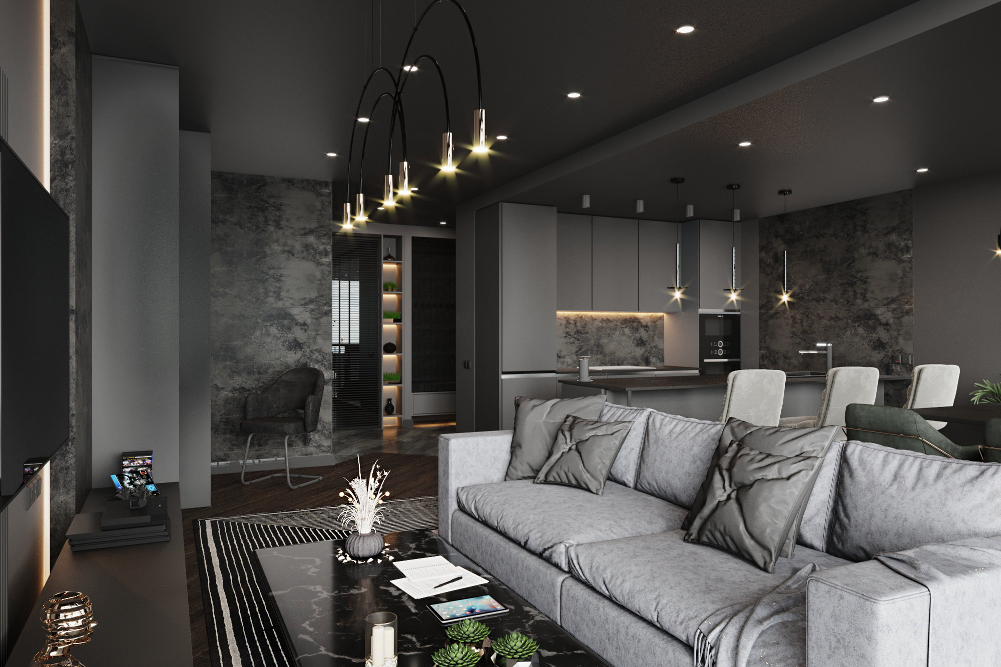 Проект Квартиры 85 м² ЖК Французский квартал 2.-6