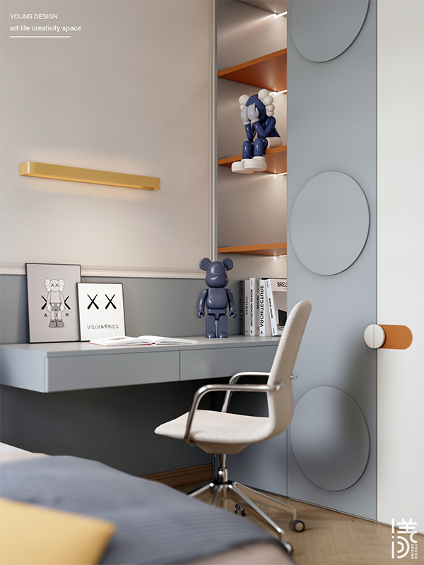 轻法式复古之家丨深圳漾空间设计有限公司-56