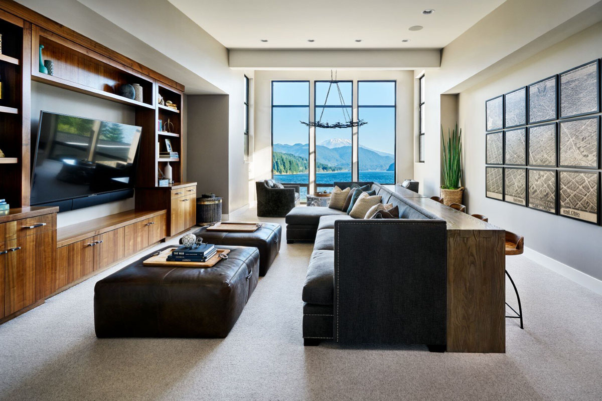 华盛顿耶鲁湖现代湖滨度假屋丨美国华盛顿-20