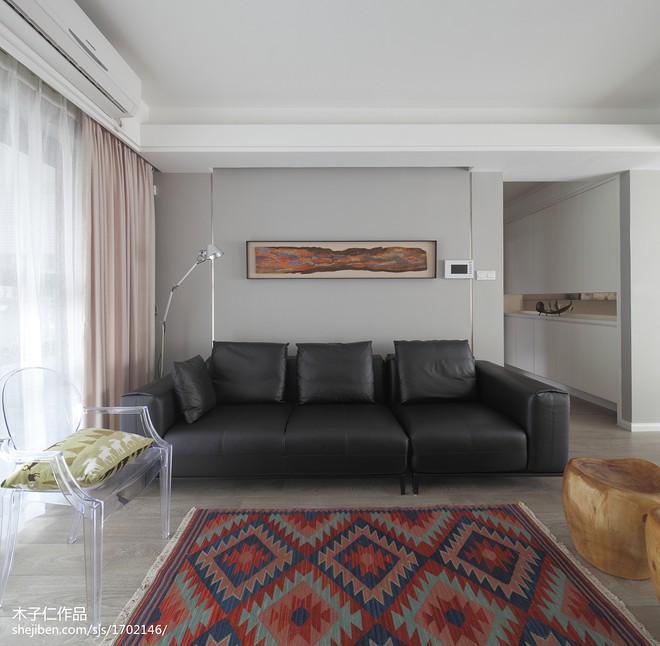 20万元四居及以上100平米装修案例·效果图  极简无双-26