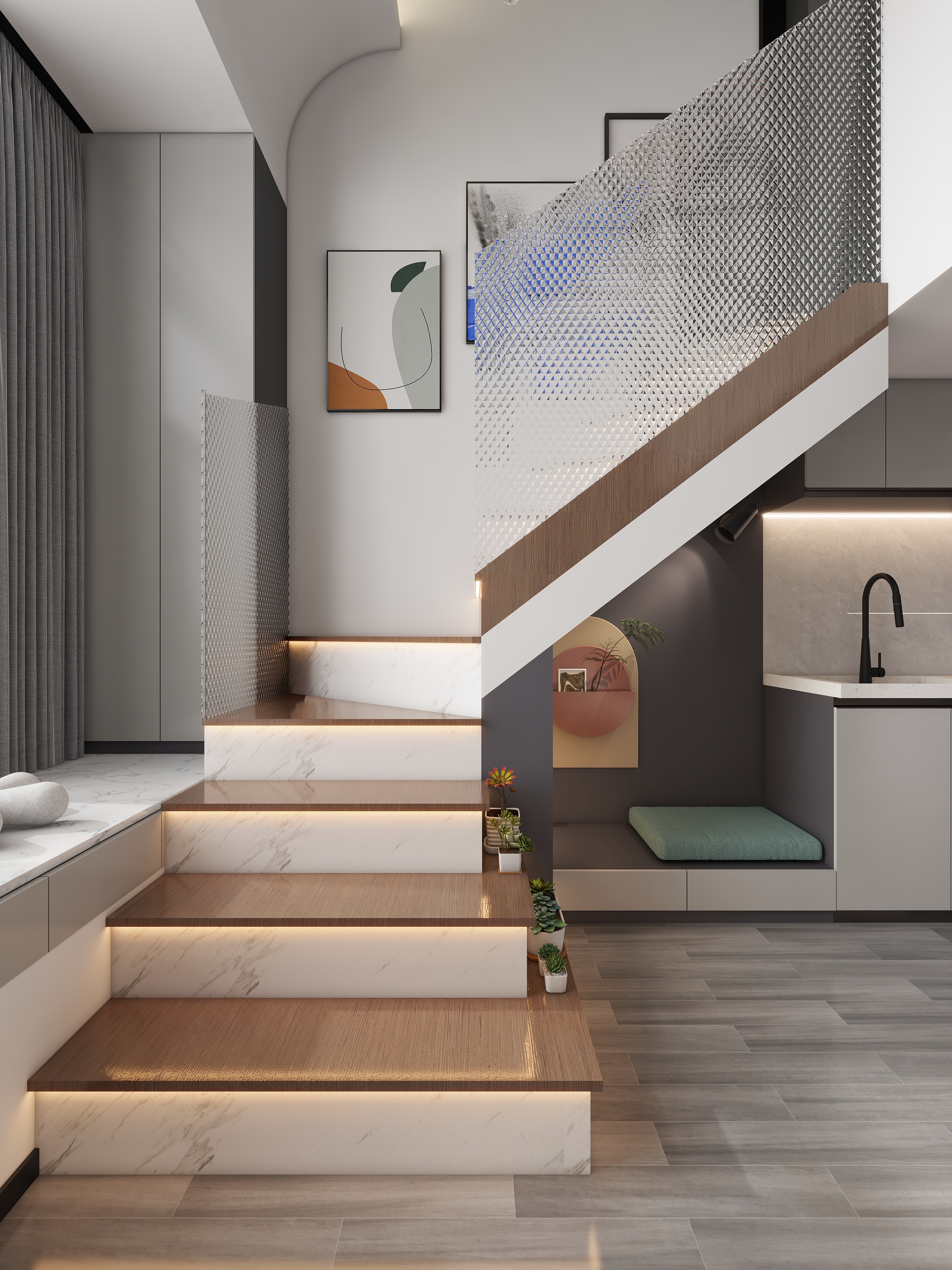 31平方现代简约LOFT公寓丨中国廊坊-0