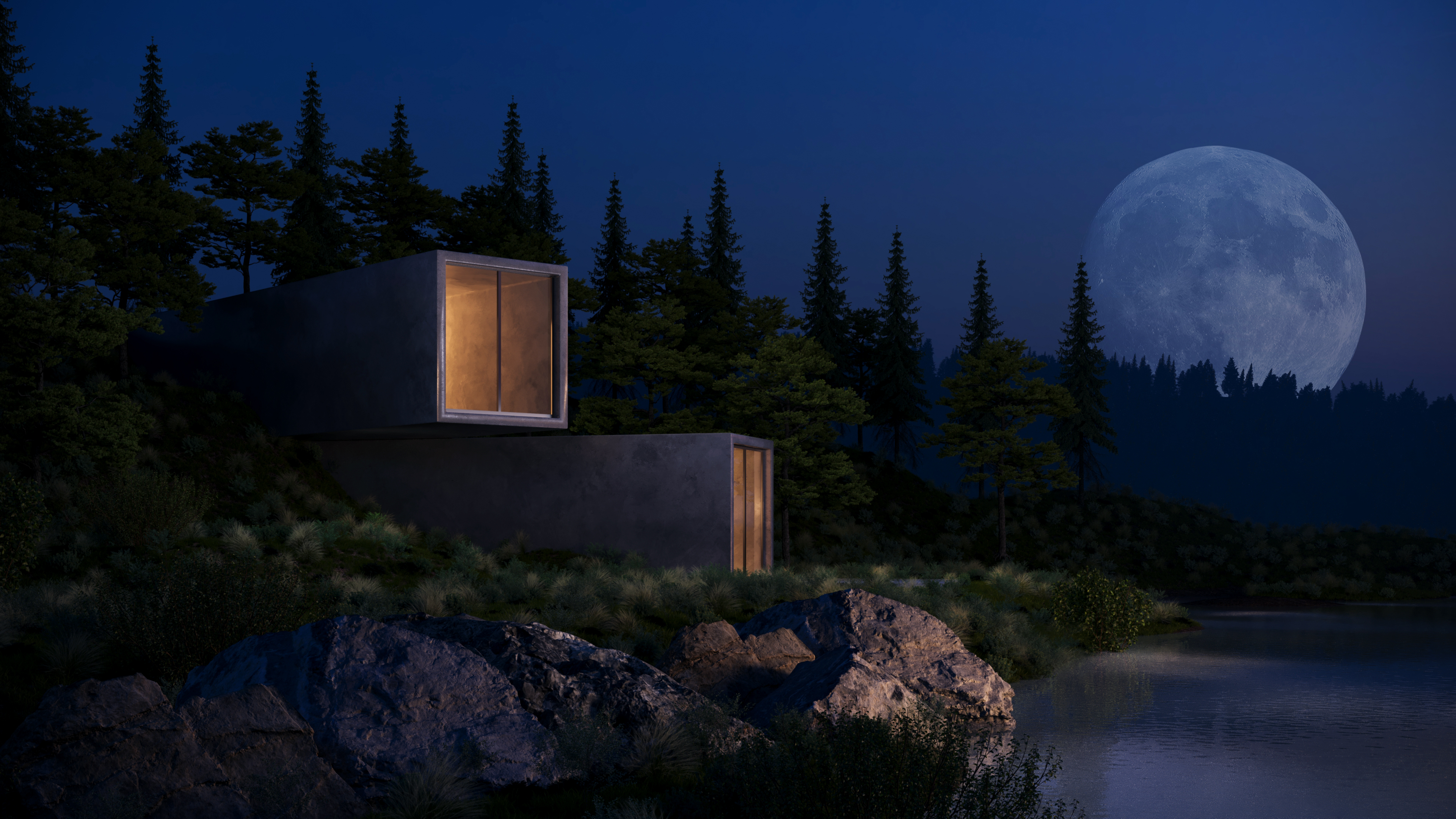 照明对建筑可视化的影响研究-9