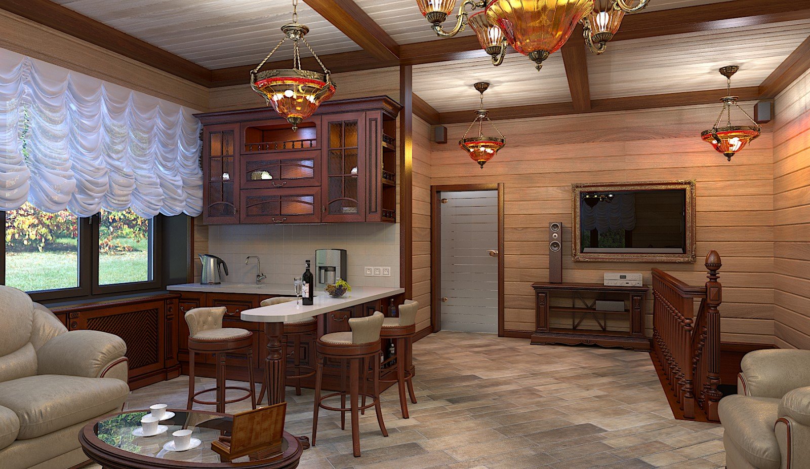 木制房屋厨房设计-13