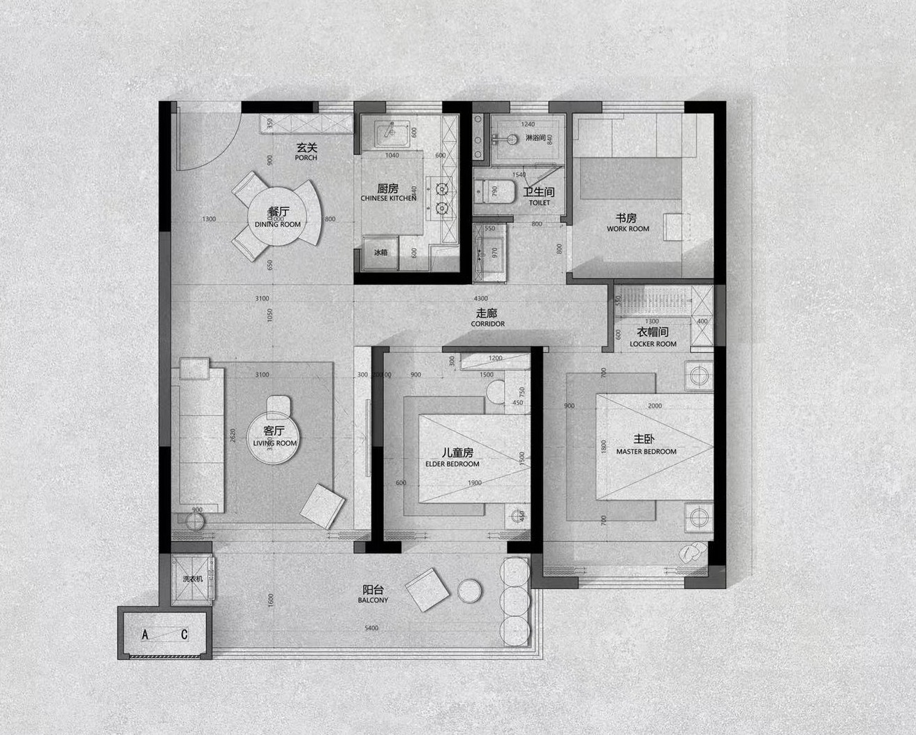滁州罗马世纪城116㎡&96㎡样板间丨中国滁州丨石间设计-73