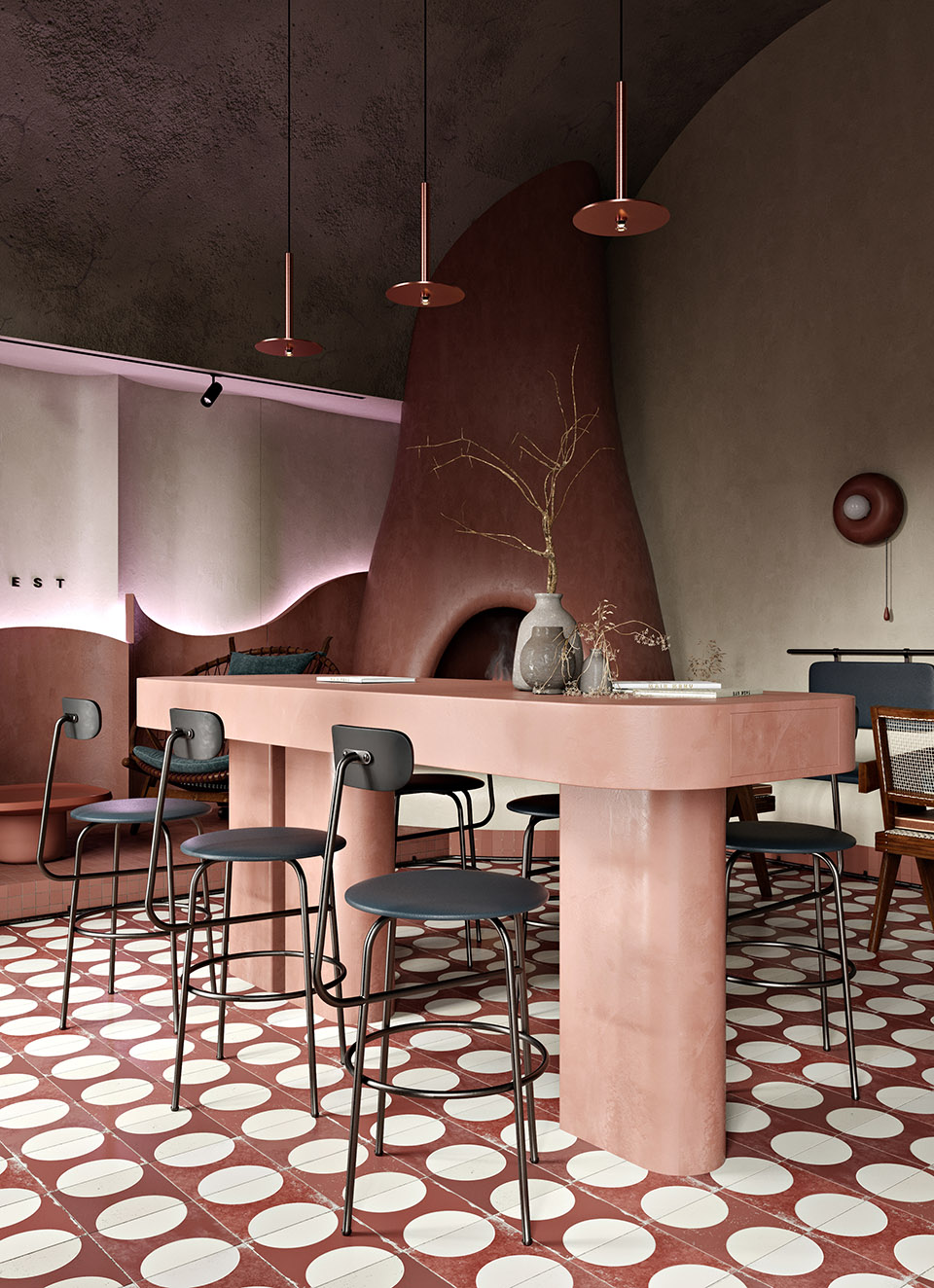 时尚的概念酒吧,豪华的用餐空间 | Buha i rest餐厅-24