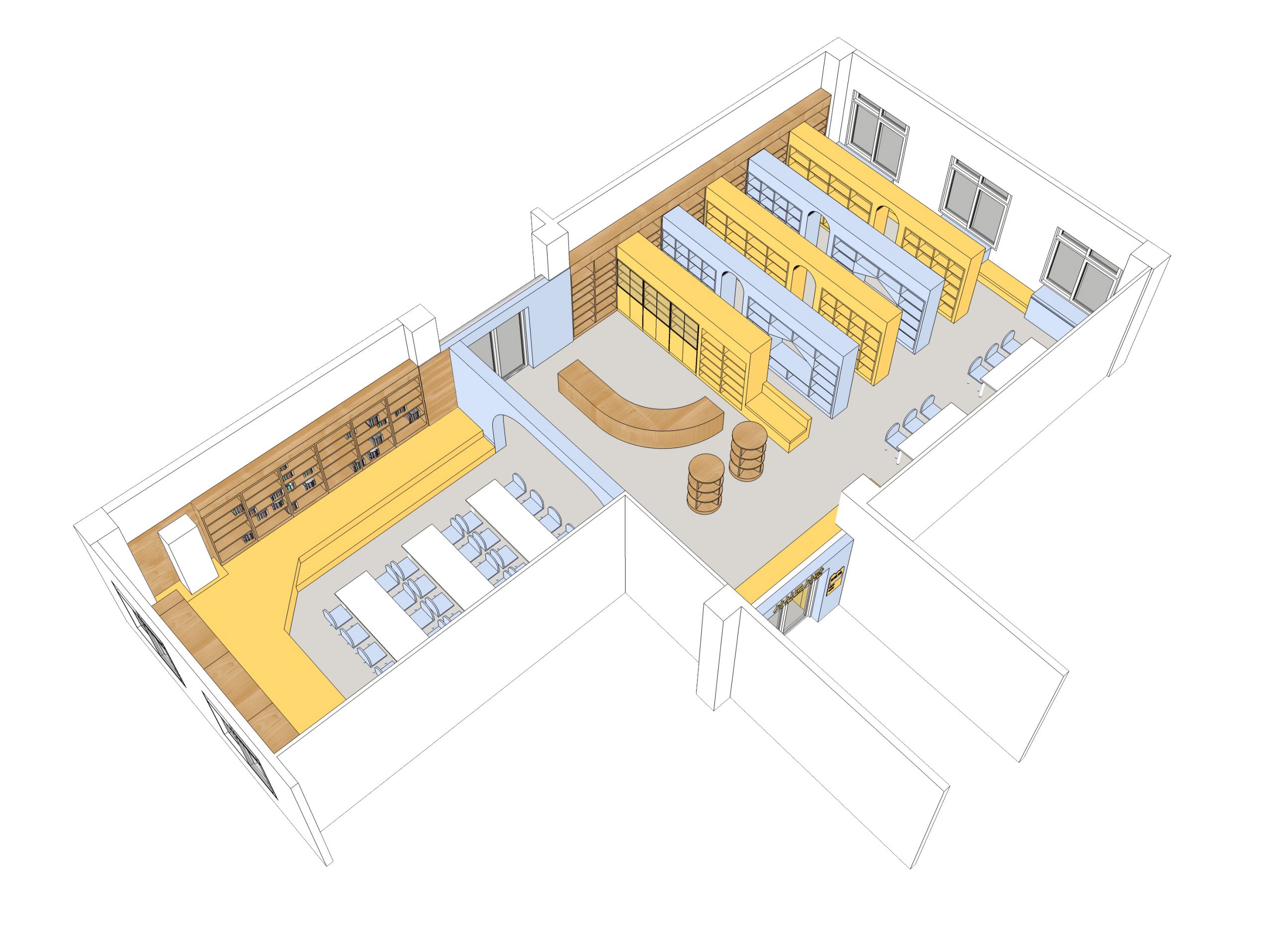 서신초등학교 도서실 리모델링（西新小学图书馆改造）丨韩国首尔丨소보건축사사무소（小保建筑师事务所）-2