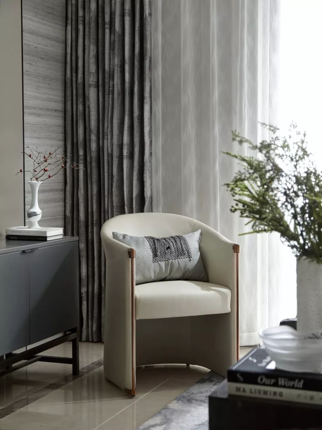 融创东莞黄江晨熙花园现代中式住宅样板房-11