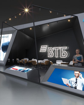 Стенд 90 метров для компании ВТБ