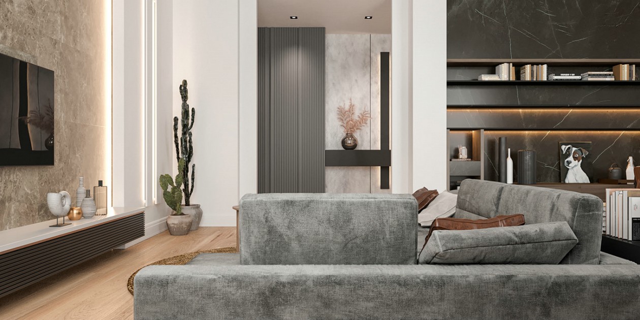 现代都市 160㎡优雅生活空间-2