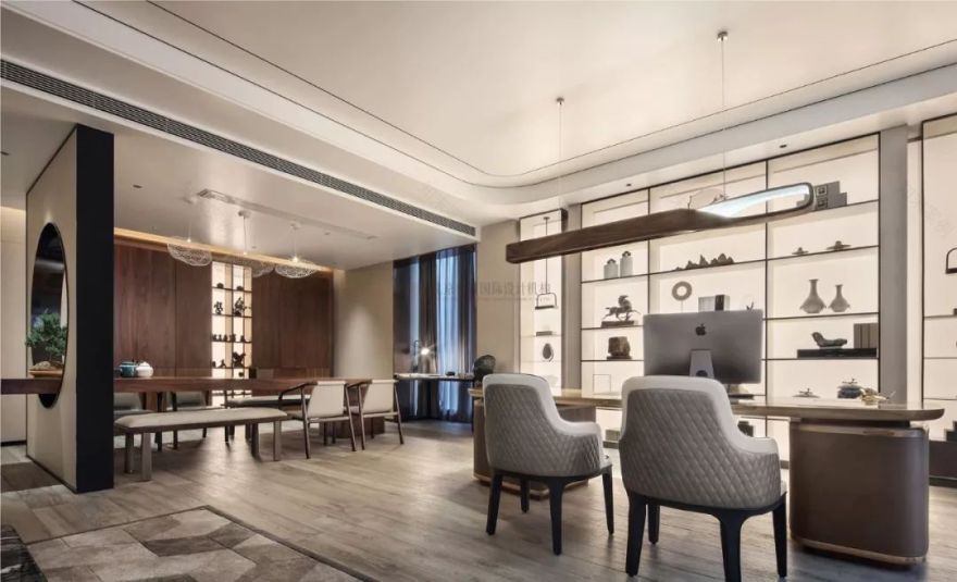 典硕国际设计机构打造的现代中式办公空间-57