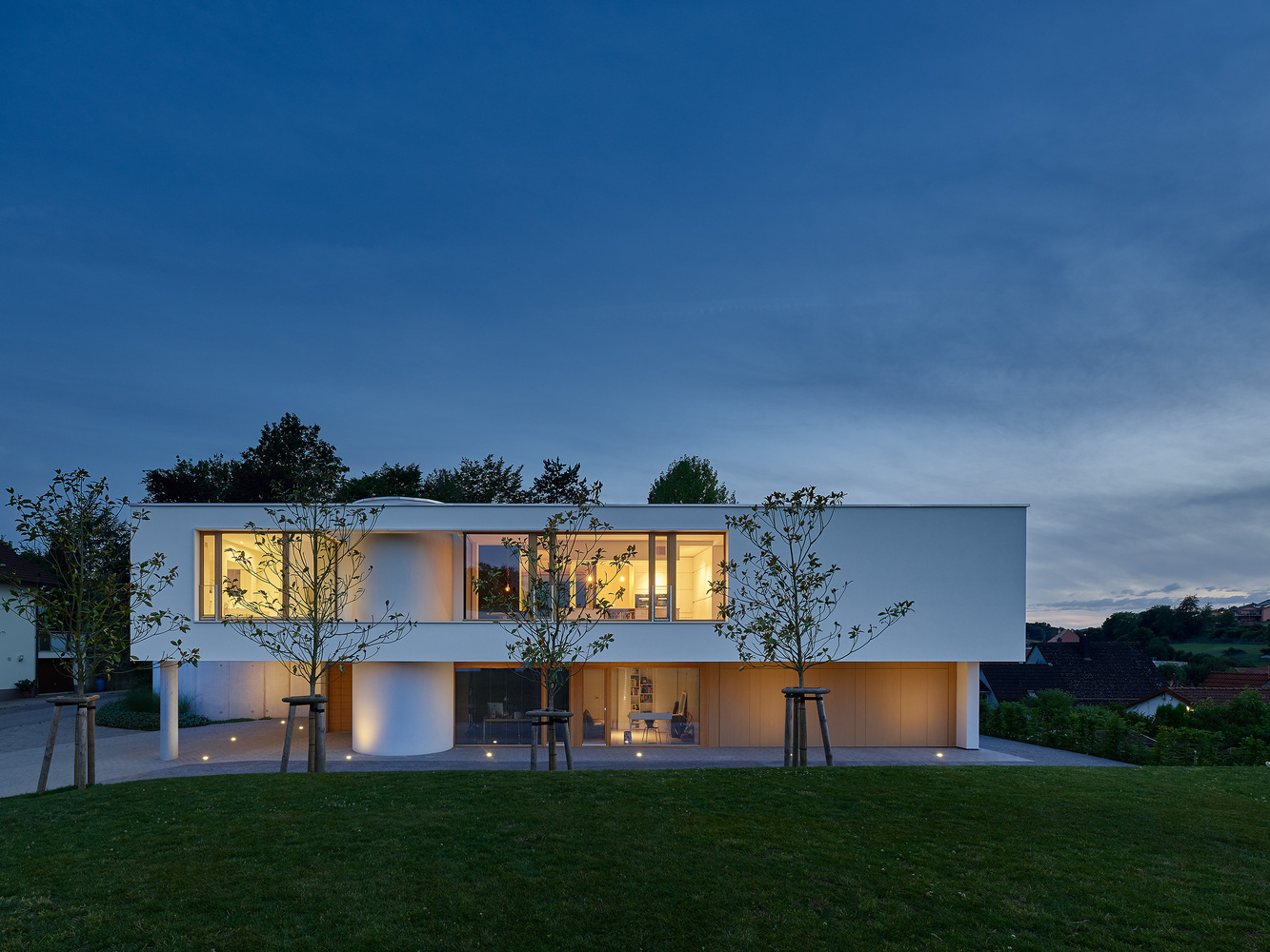 德国小山上的全景视野之家-23