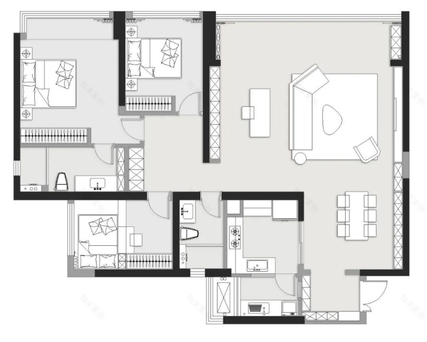 KD私宅|招商云邸135㎡现代极简丨中国重庆丨KD室内设计事务所-26