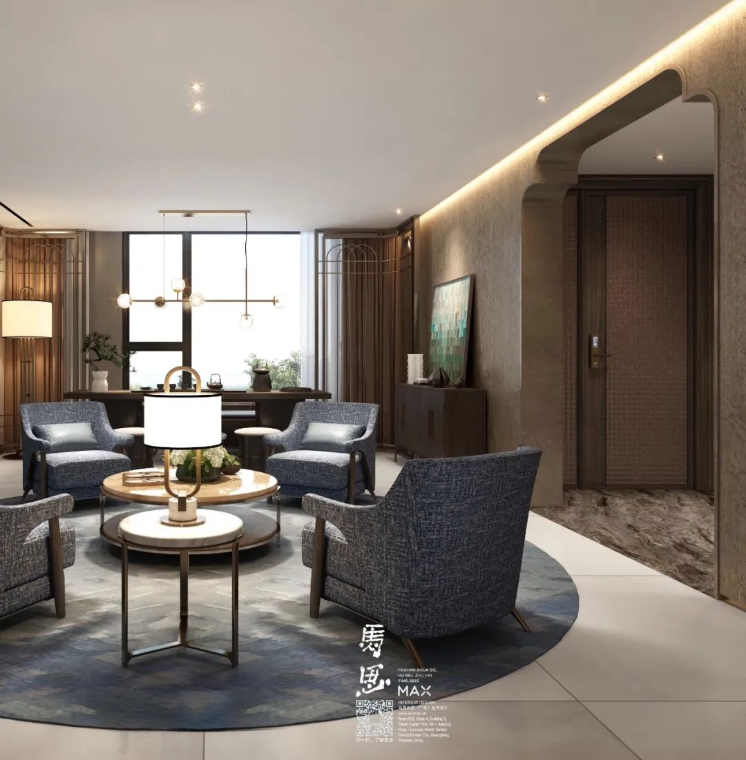 马思室内设计 | 现代轻奢别墅, 间至味是清欢-52