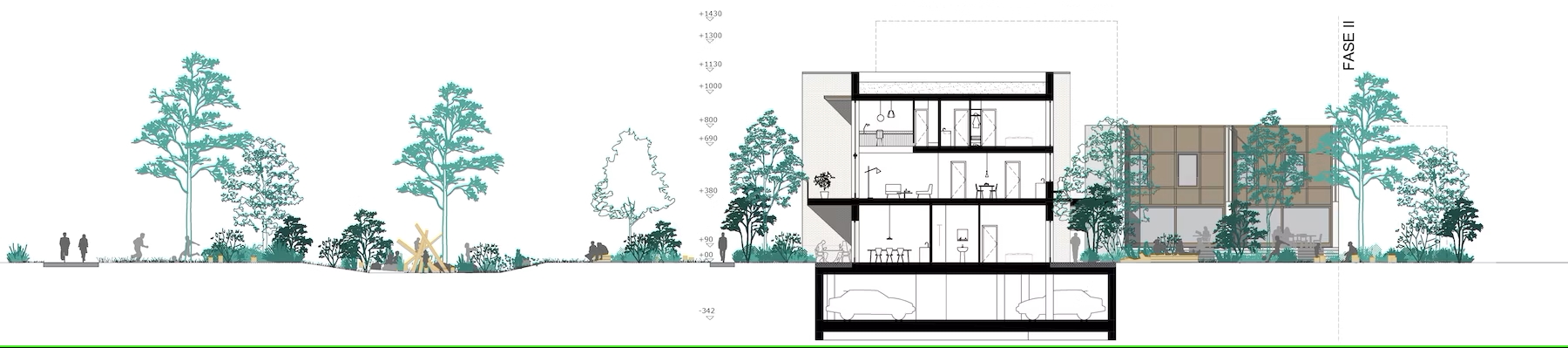 Hebbe创新集体住宅拓展及配套景观项目丨比利时东佛兰德-7
