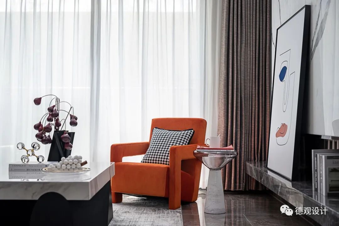 德观设计 | 兴华尚都国际样板间 | 惊艳橙光，写意人文东方-68