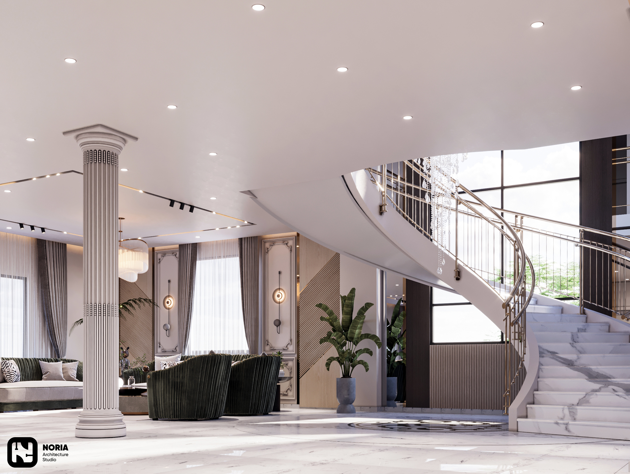 杜普尔别墅接待厅丨沙特阿拉伯-23